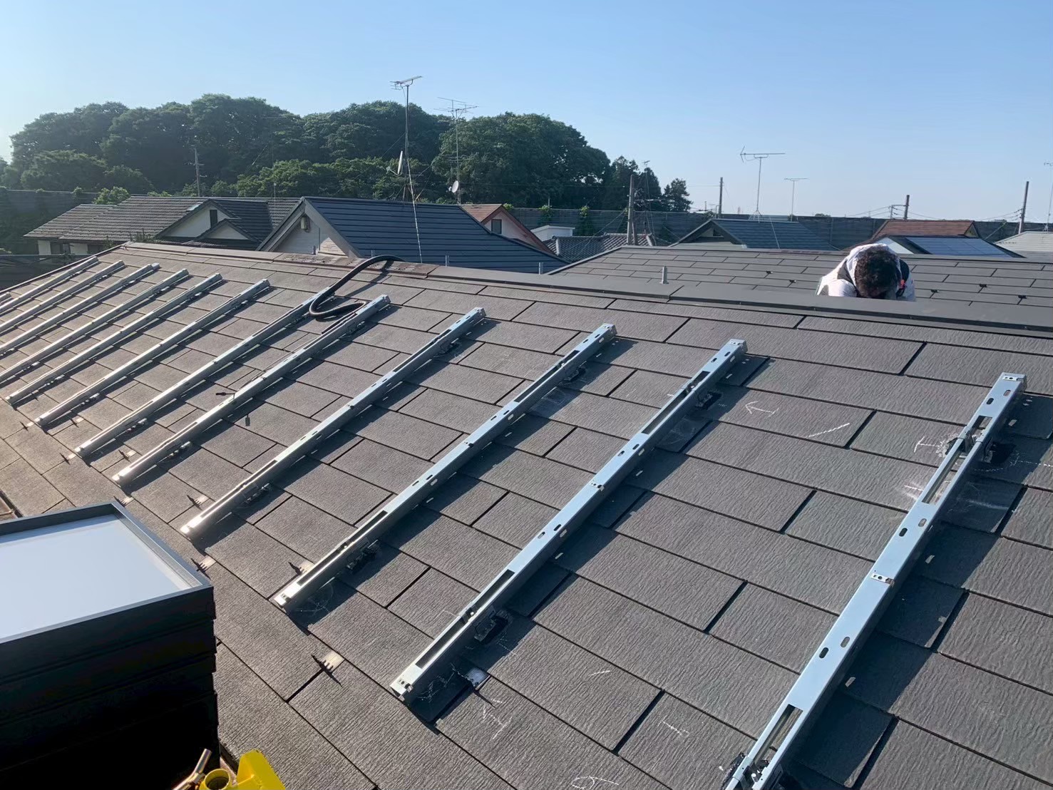 八王子市横川町｜長州産業7.76kW太陽光とオムロン16.4kWh蓄電池の設置事例の工事写真