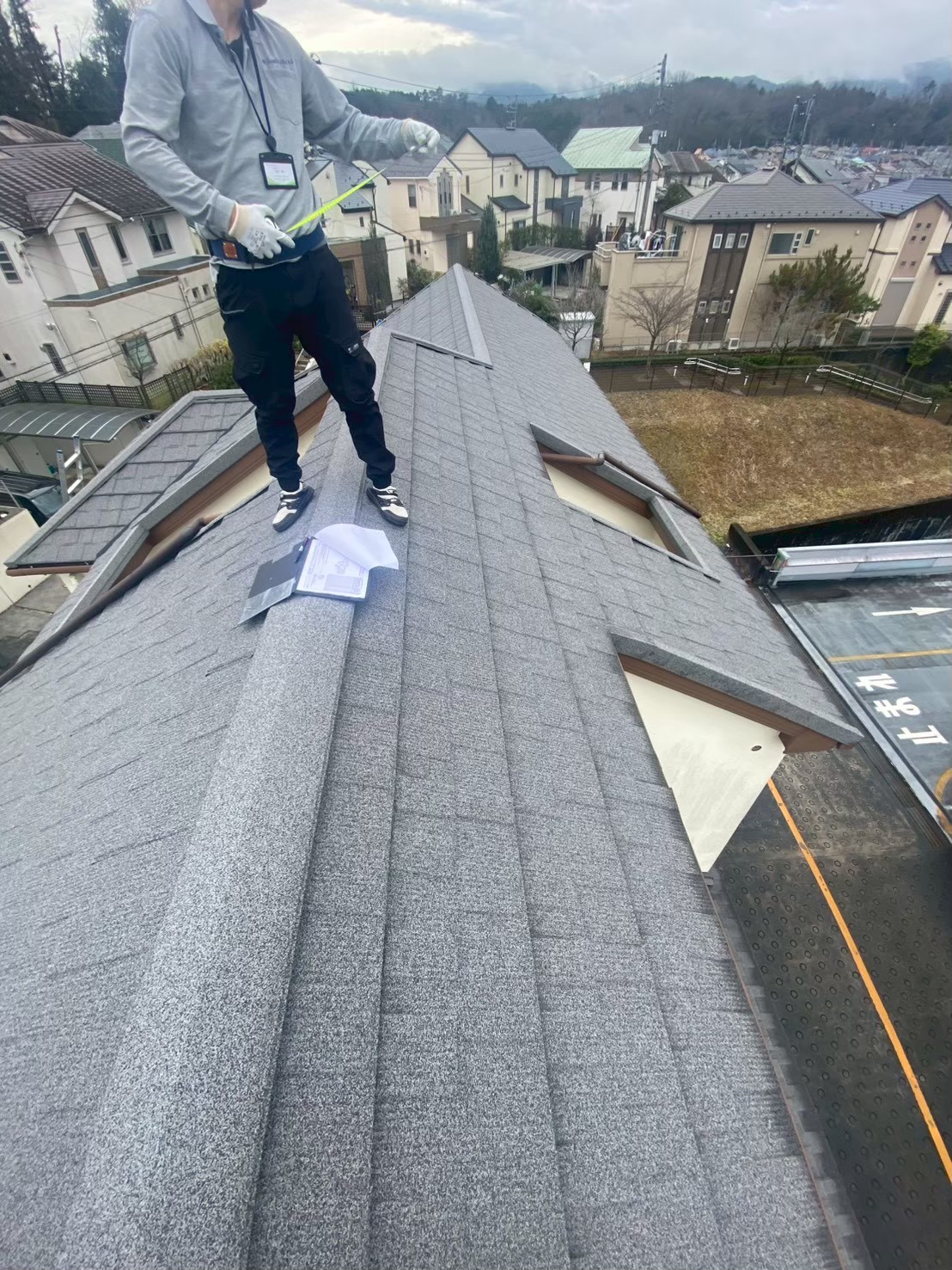 八王子市城山手｜カナディアン・ソーラー4.21kWと長府工産14.9kWh蓄電池の施工事例の工事写真