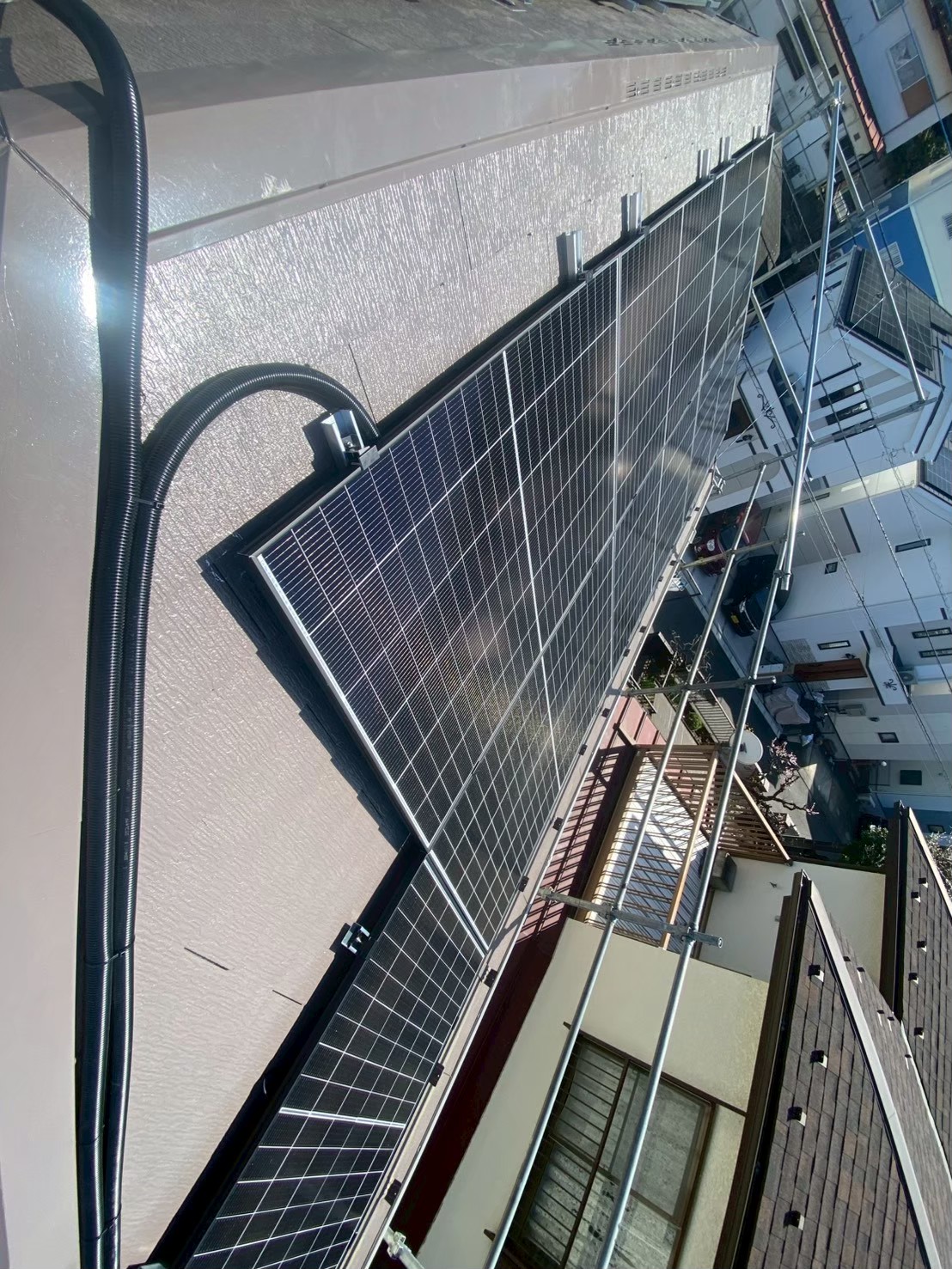 【八王子】太陽光・蓄電池リフォーム事例｜長府工産19.9kW・カナディアンの工事写真